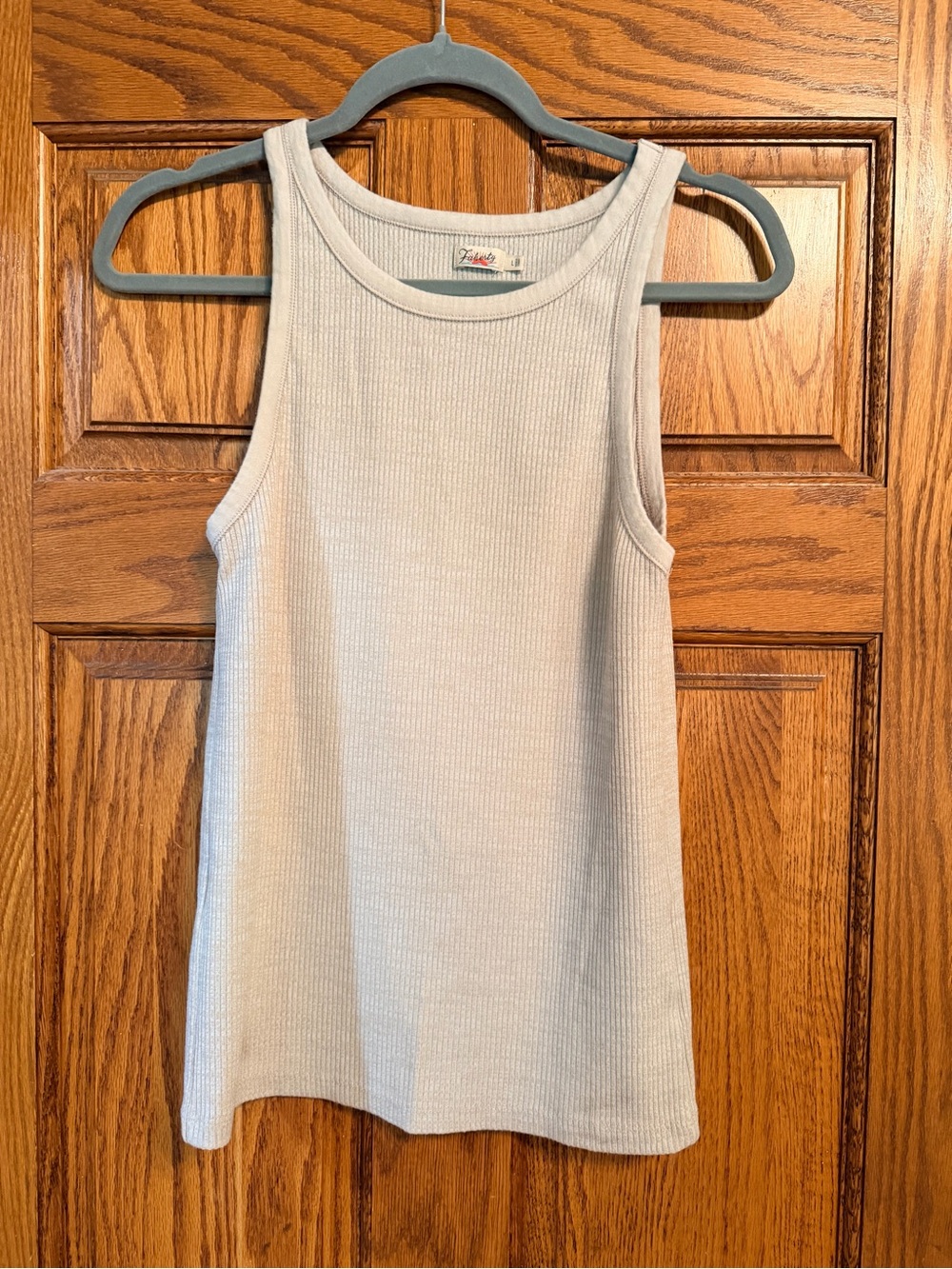 Faherty Ribbed Tank Top — Light Cream - Picture 1 of 2